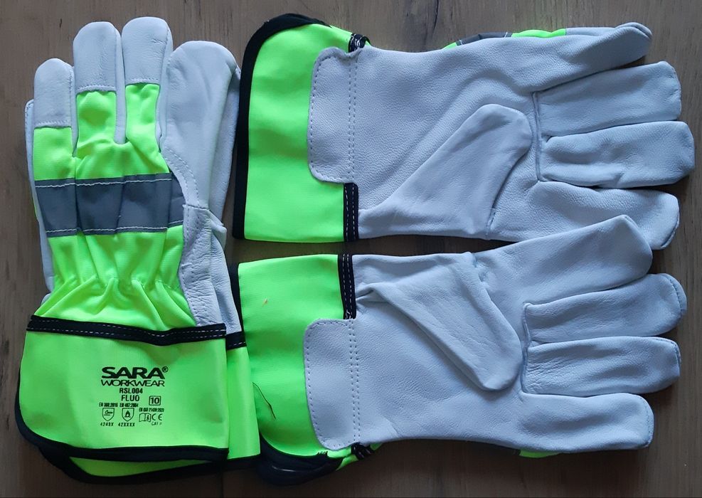 Rękawice robocze skórzane