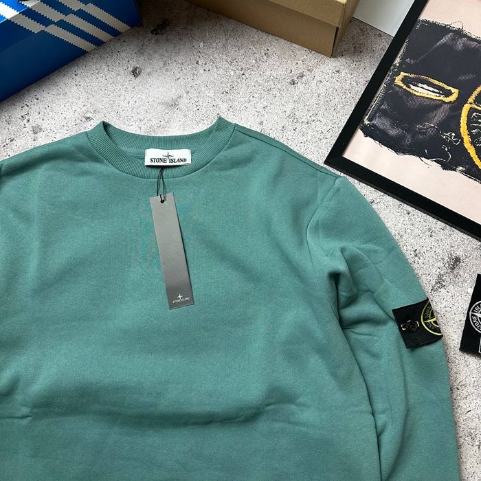Світшот м'ятний Stone Island XS,S,M,L,XL