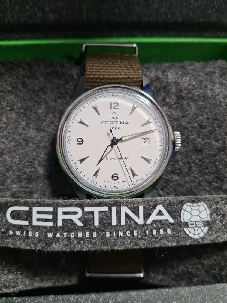 Certina Ds Powermatic 80 C038.407.18.037.00 nowy Szafir 100m WR tissot