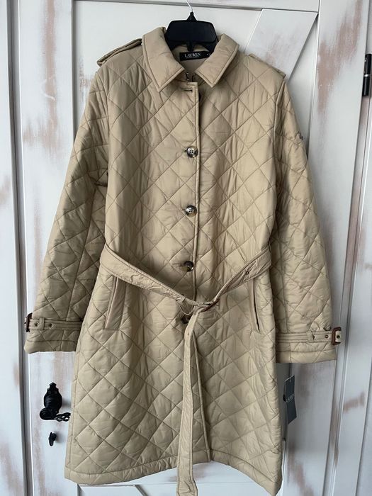 Ralph Lauren, Роскошный стеганый тренч пальто р М