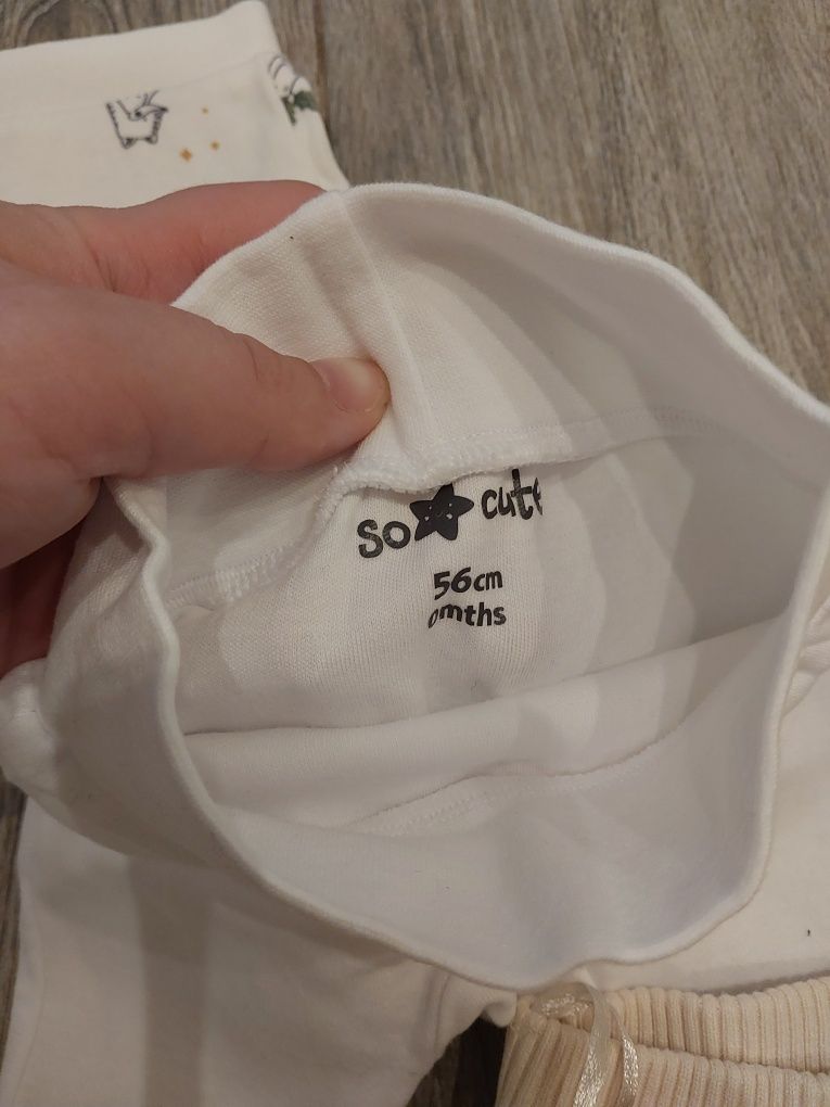 Spodnie dla dziecka unisex nowe  w rozmiarach 56