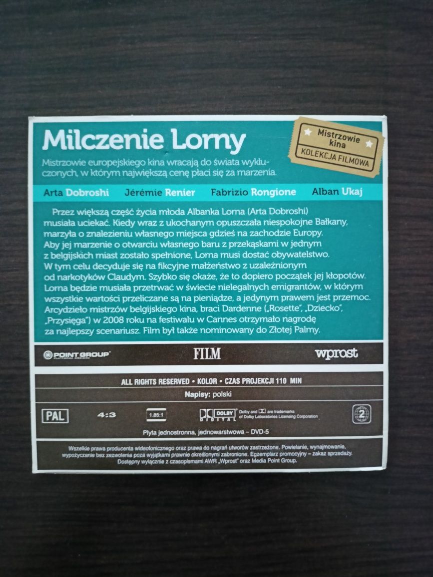 Milczenie Lorny - Film DVD STAN BARDZO DOBRY