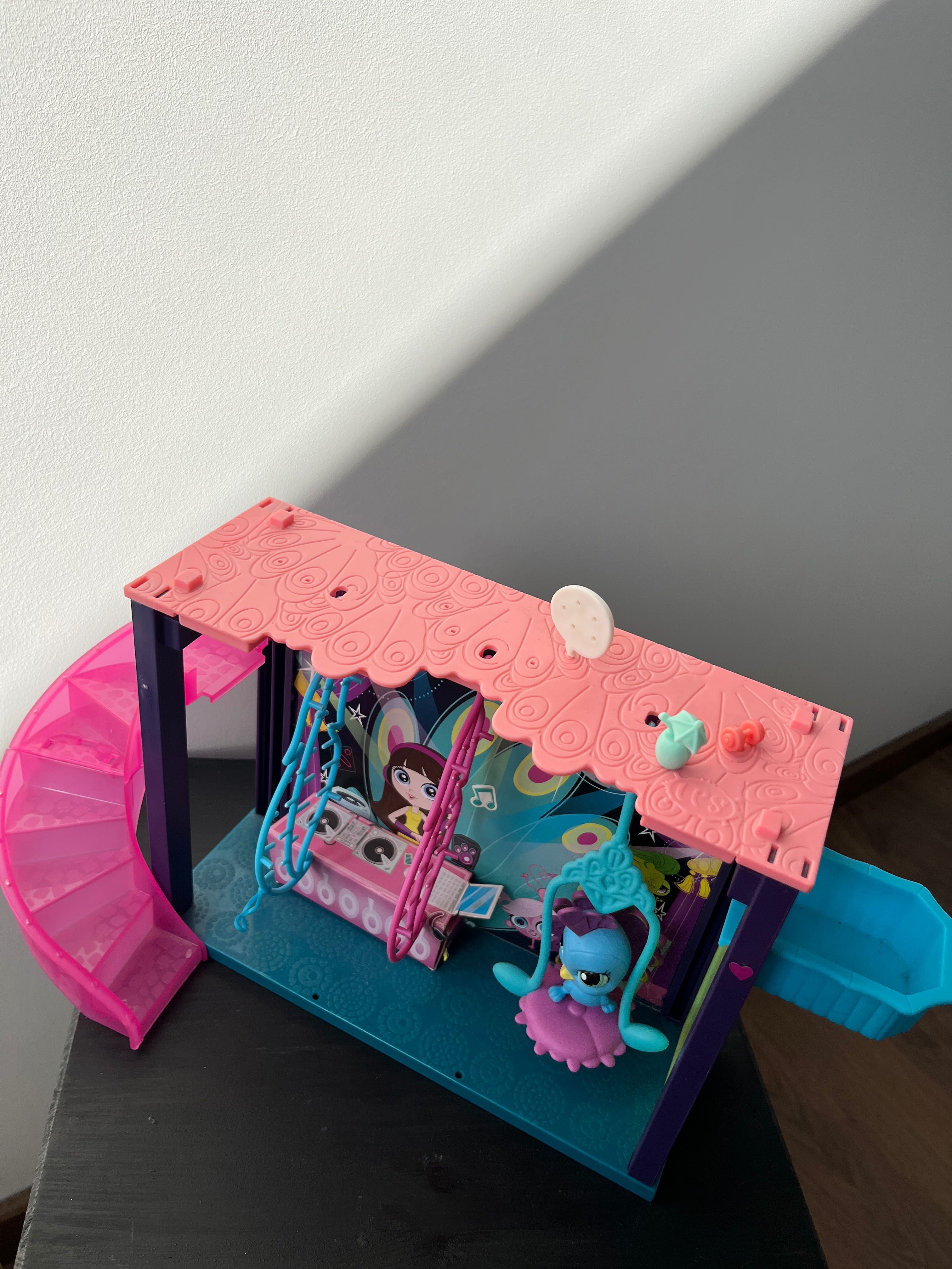 Littlest pet shop dyskoteka Domek LPS Klub salon piękności Hasbro