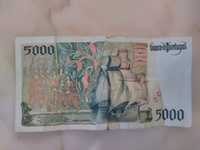 Nota de 5000 escudos 1998