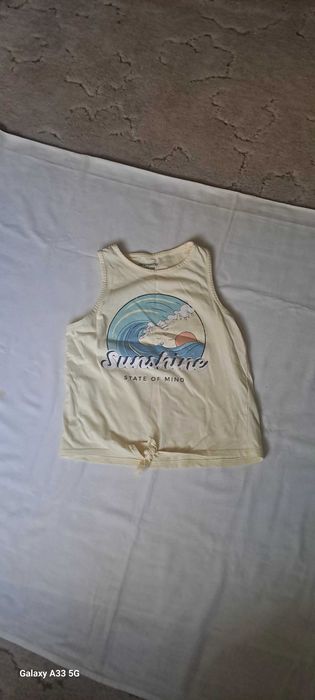 8 bluzek na lato 146-152 koń konie