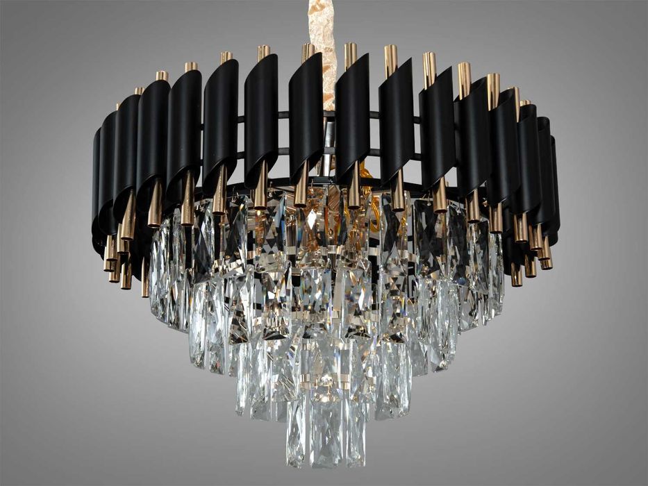 Сучасна кришталева люстра на 9 лампочок - Нова