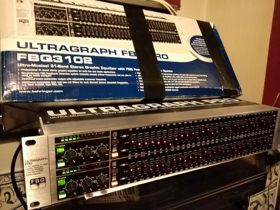 Behringer equalizador profissional de 31 bandas