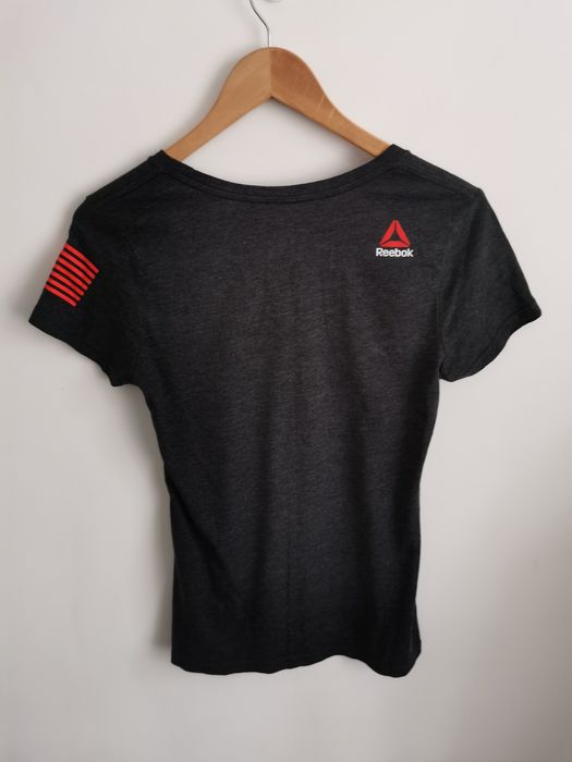 Reebok Cross fit t-shirt koszulka krótki rękaw sportowa logowana S