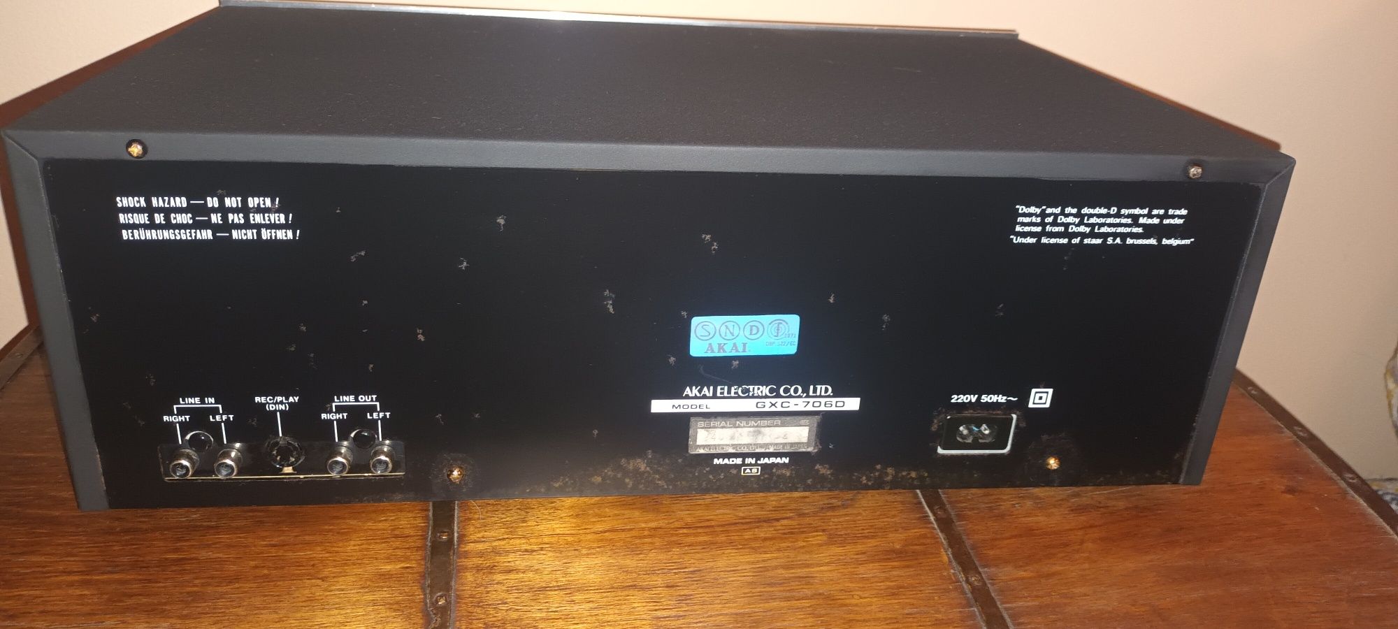AKAI casette Deck GXC-706D