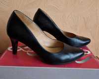 Черные кожаные туфли, 36 размер