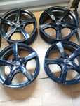 Alu felgi 17 czarne borbet 5x112 opony 2 letnie gratis
