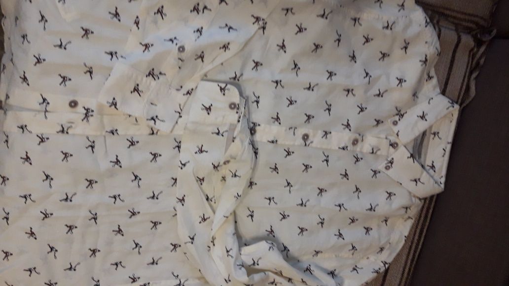 Сорочка mango, slim fit, L