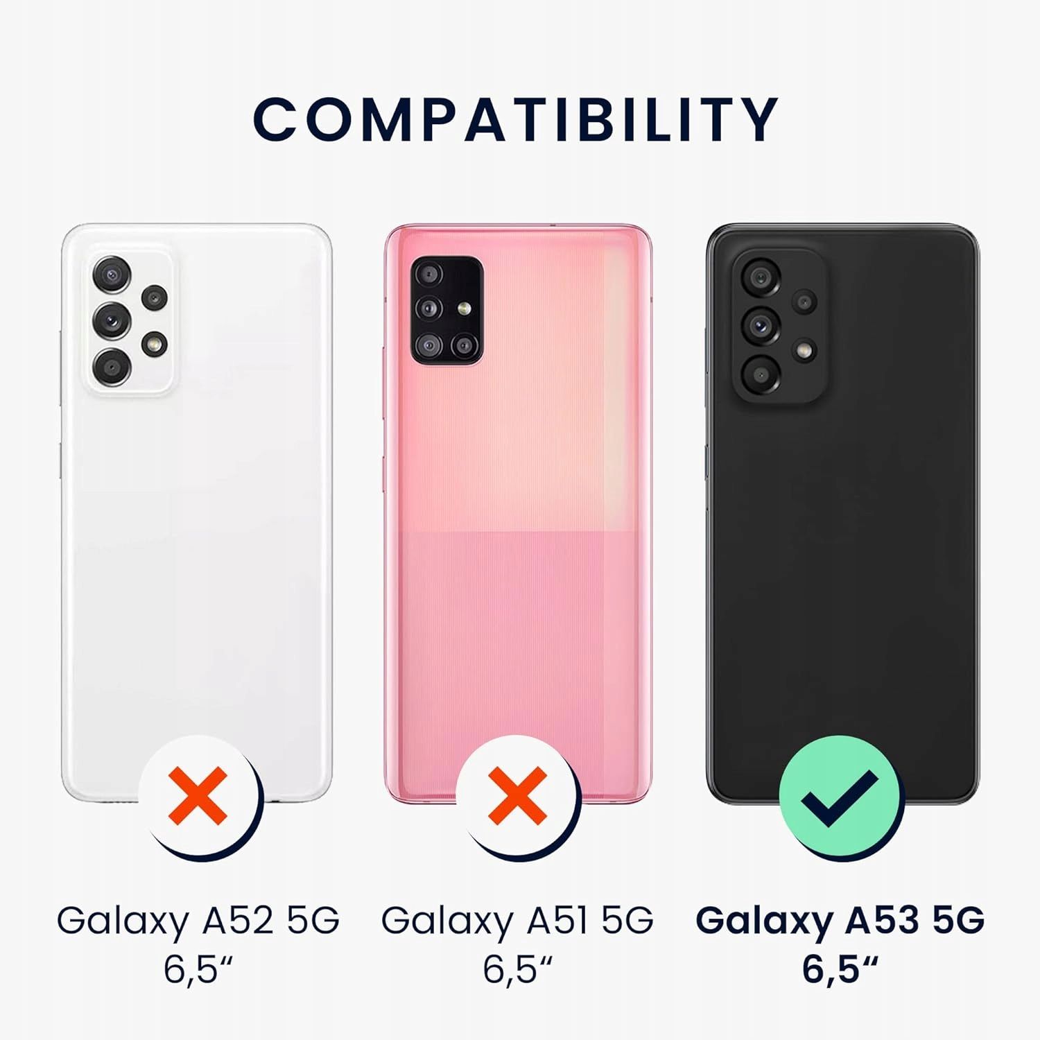 Neonowe Silikonowe Etui do Samsung Galaxy A53 5G + 2szt szkła hart