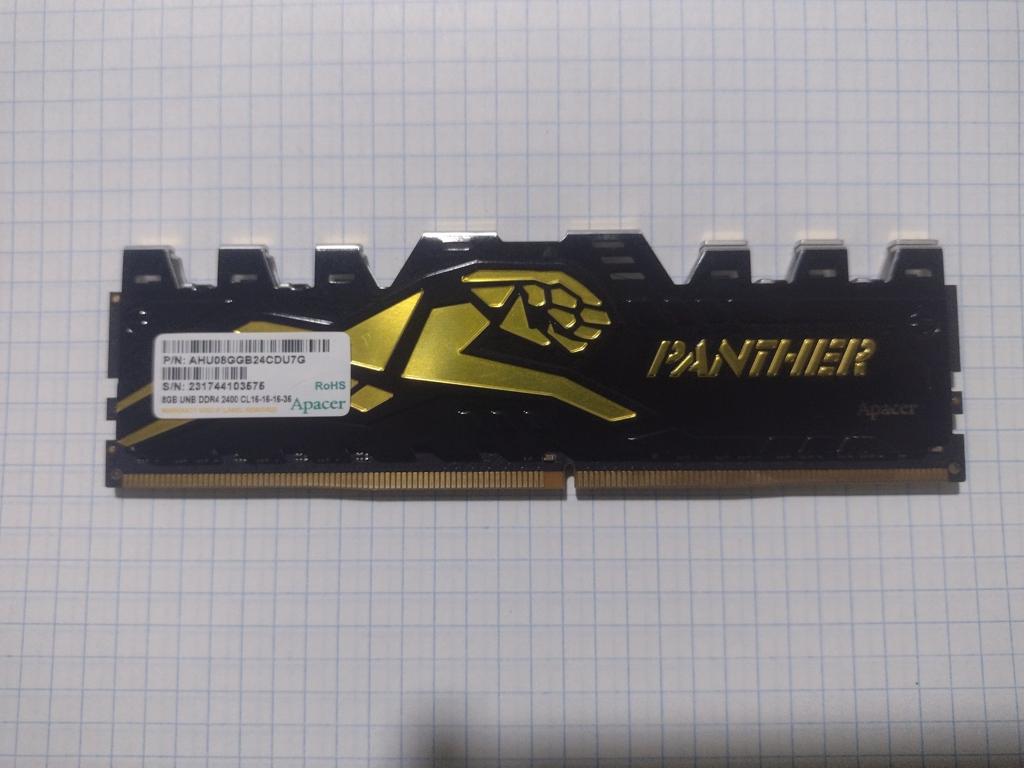 8gb ddr4 2400 panther apacer