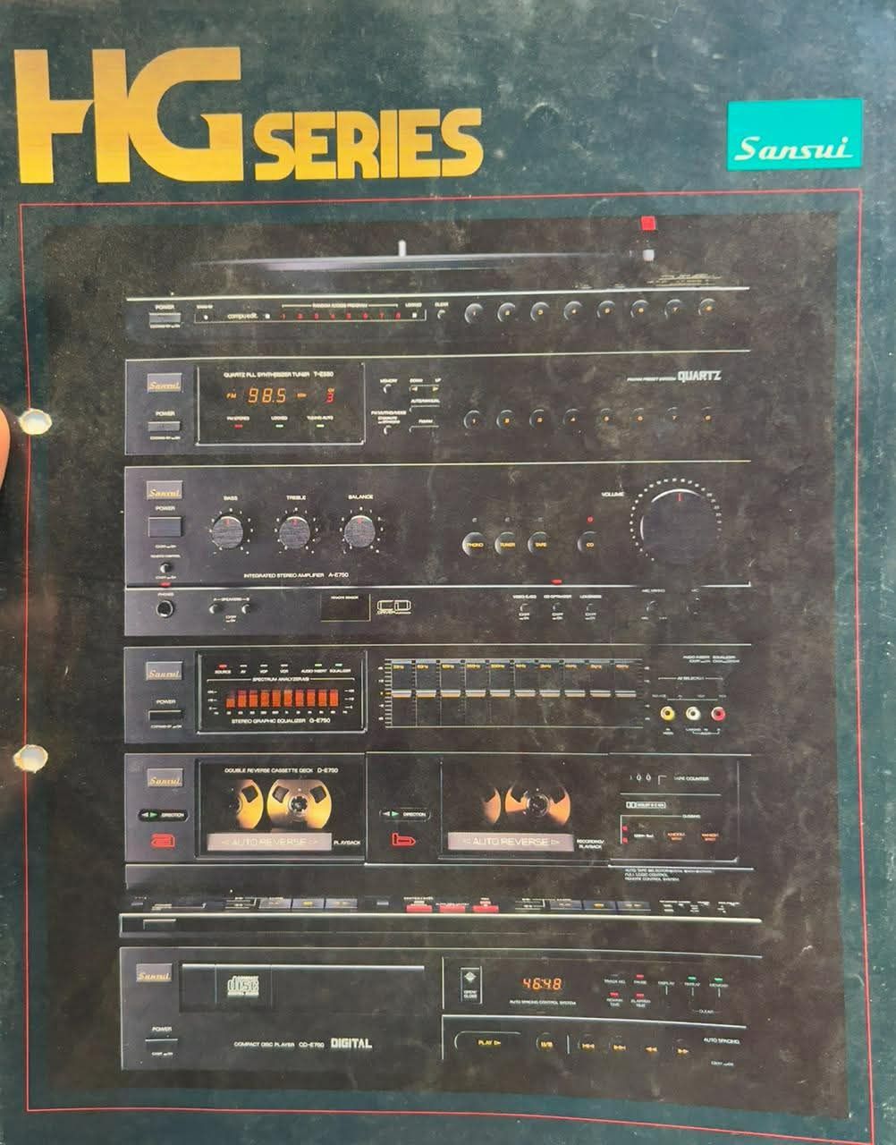 Sansui AE-550 - Wzmacniacz z serii HG - Sprawny, bardzo dobry stan