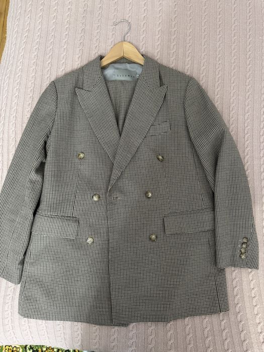 Стильний шерстяний в гусячу лапку комтюм Frizman