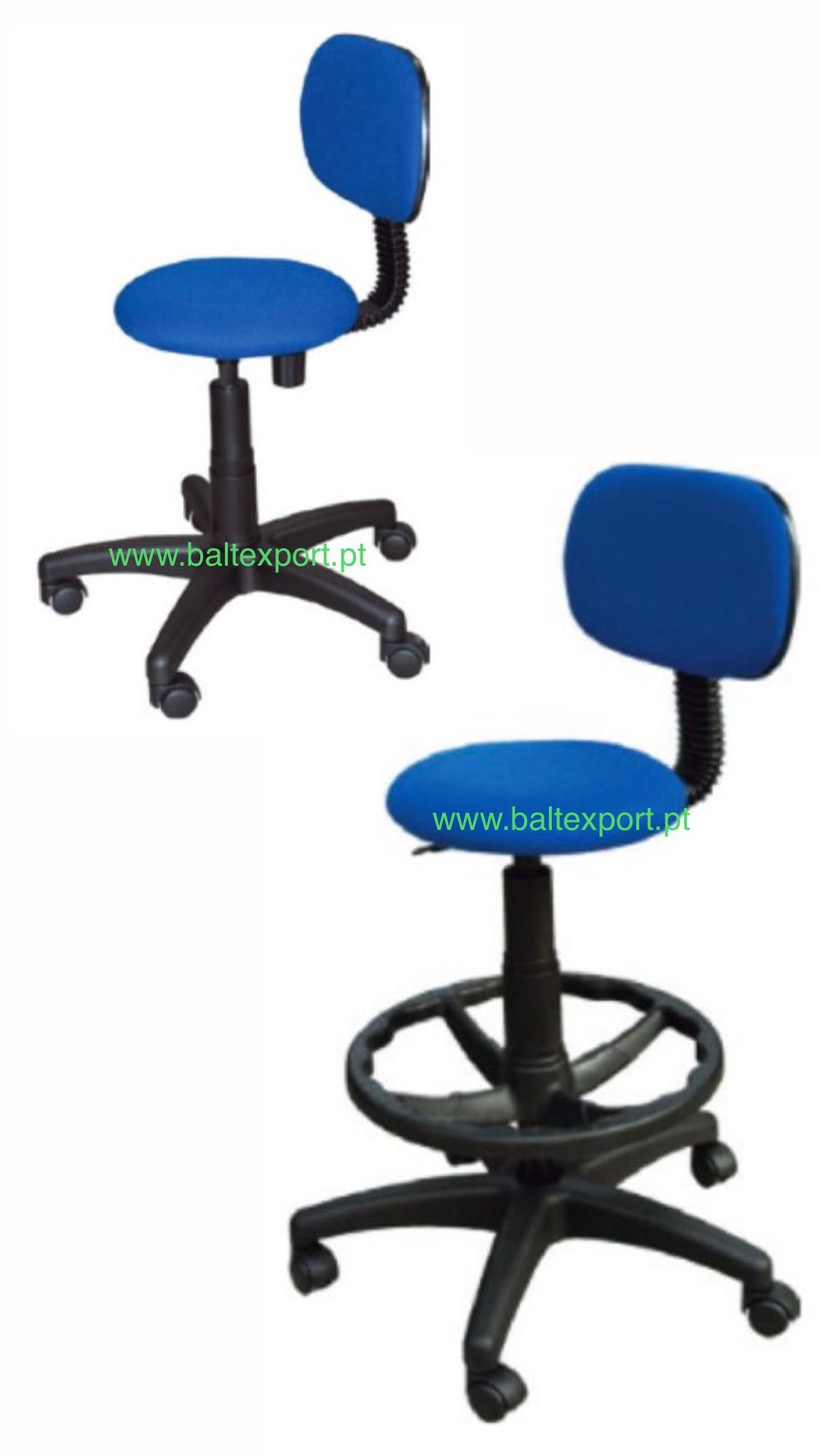 Cadeira Alta Estirador Bancada de Trabalho Rev Tecido / Pele Sintética