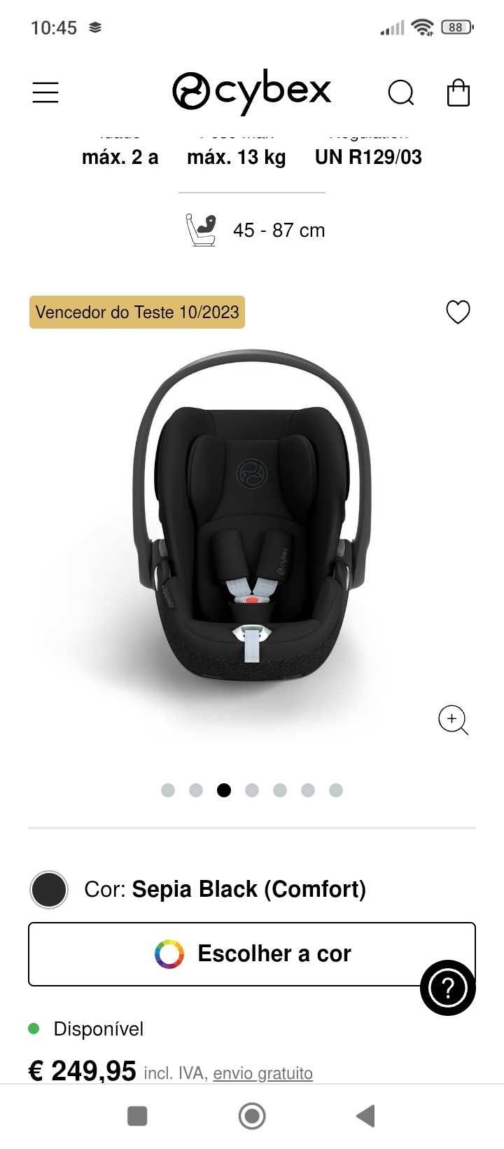 Carrinho de bebe com babycoque