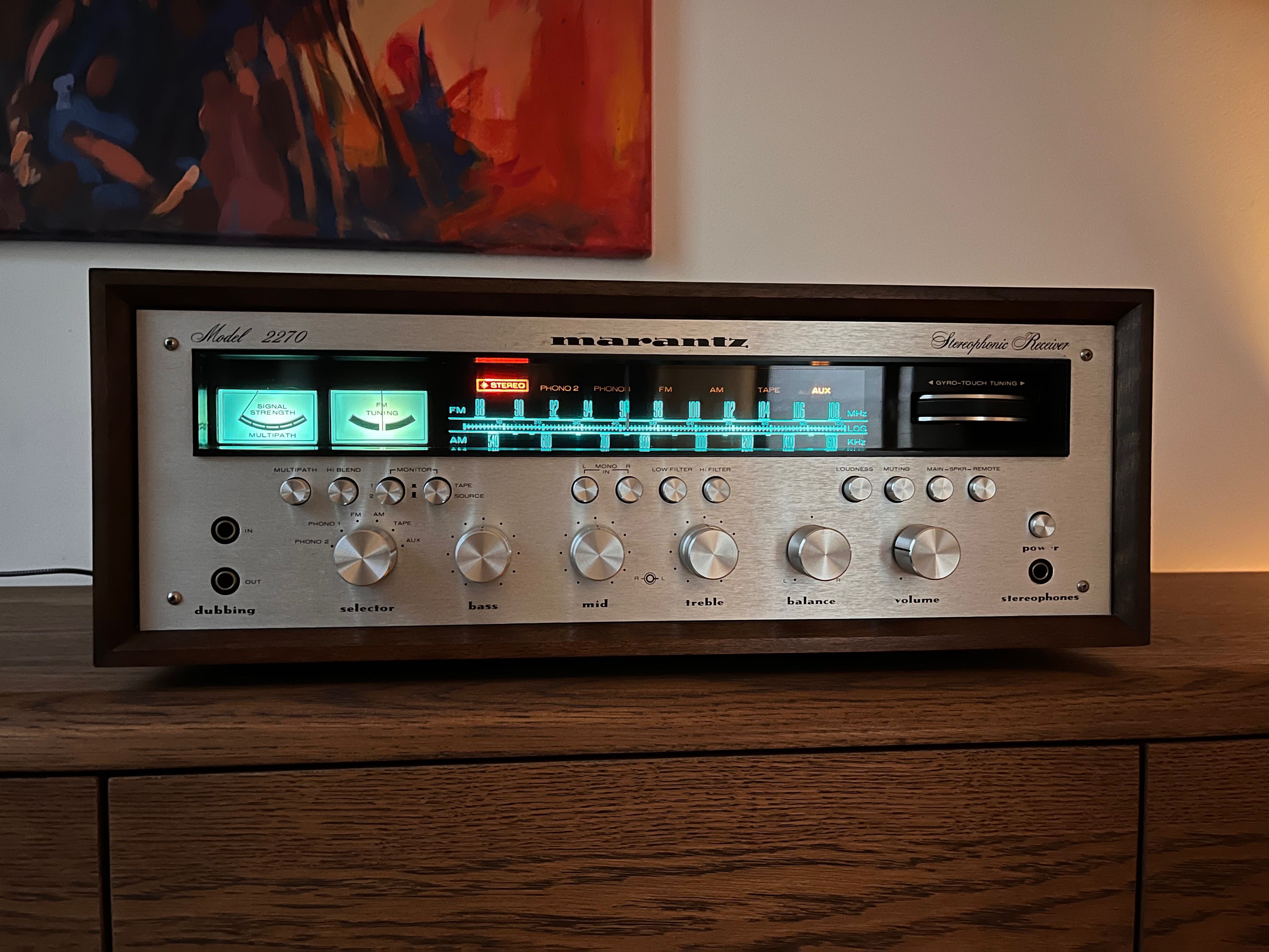 Amplituner Marantz 2270 Oryginał 1974r. "Lampowy" Tranzystor!
