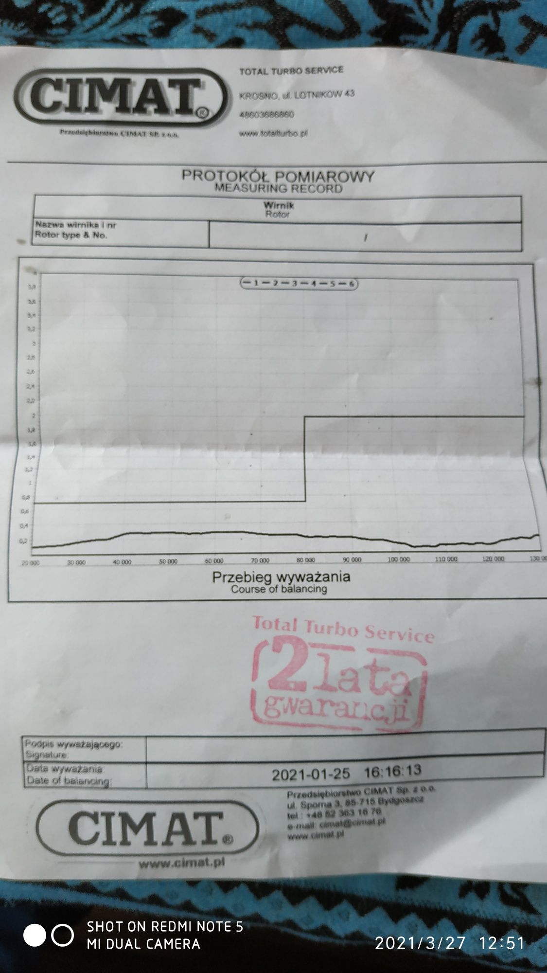 Turbina Turbosprężarka do Yaris II D4D 1.4 2007 miesiąc po regeneracji