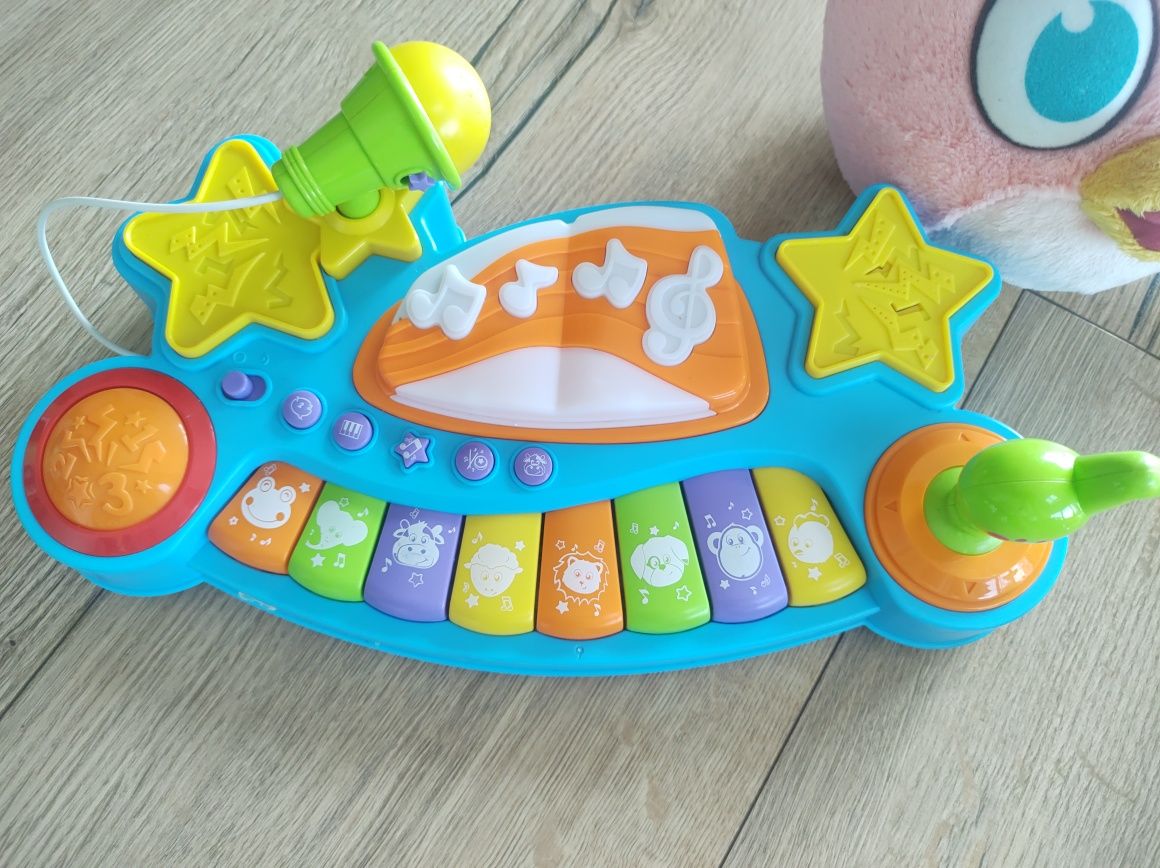 Zabawki zestaw interaktywne krab pianinko