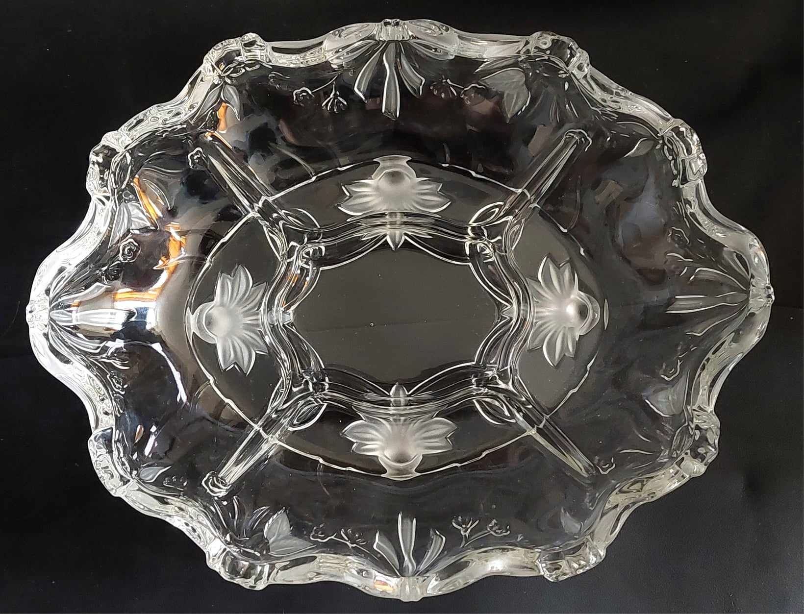 Mikasa Walther Glass.Karmen.Żardiniera/patera/kabaret 5.Duża.Na nóżkac
