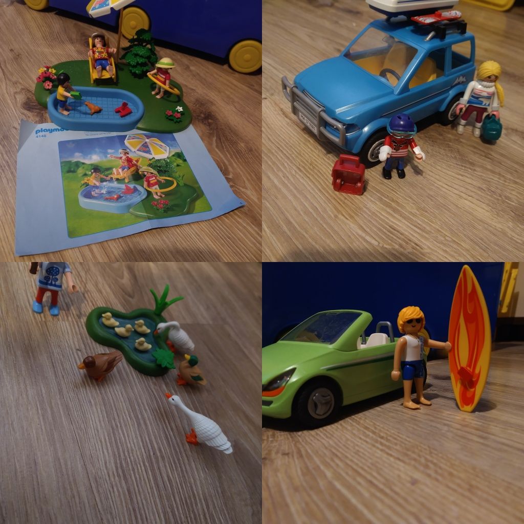 Playmobil 25 zestawów+60 figurek+17 zwierząt+kilkadziesiąt dodatków