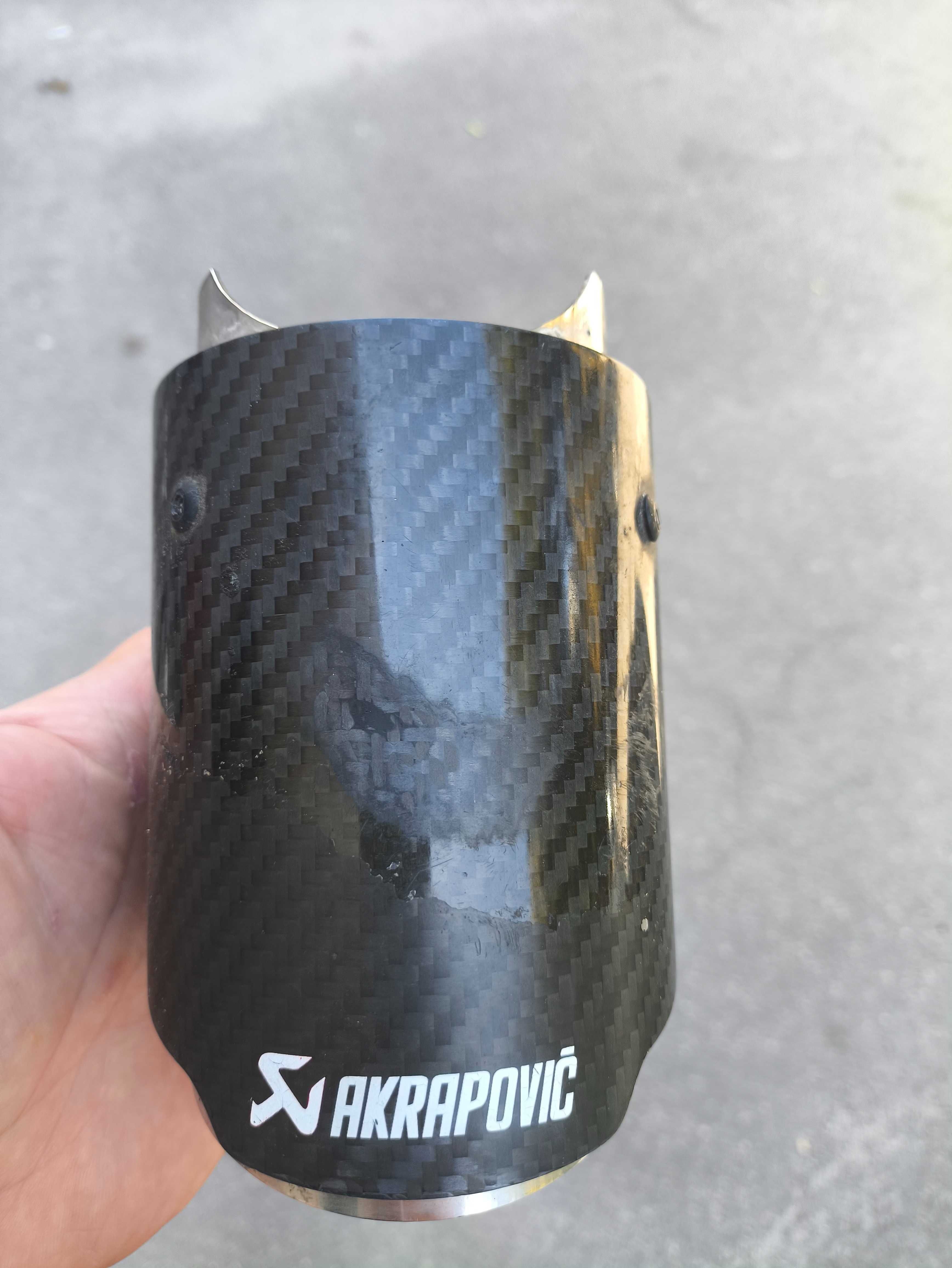 Насадка Akrapovic  выхлоп карбон выхлопная труба