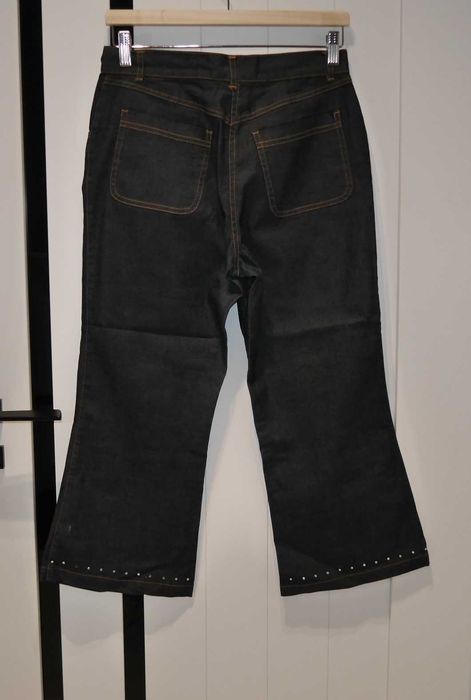 Spodnie rybaczki dzwony cyrkonie 36 S