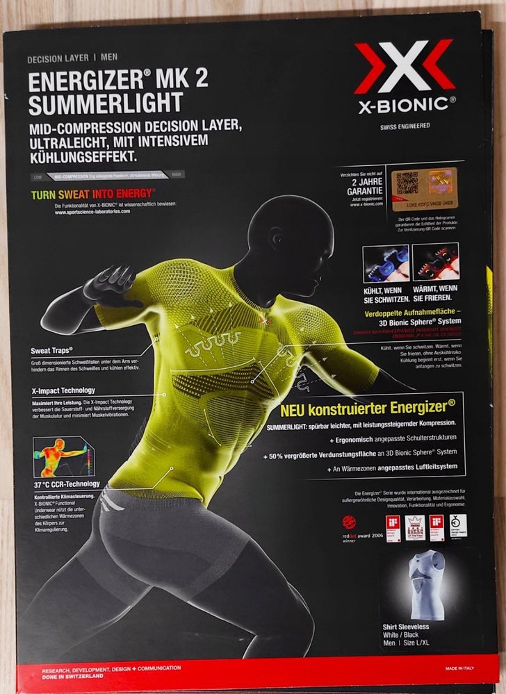 Energizer MK2 Summerlight x-bionic XS