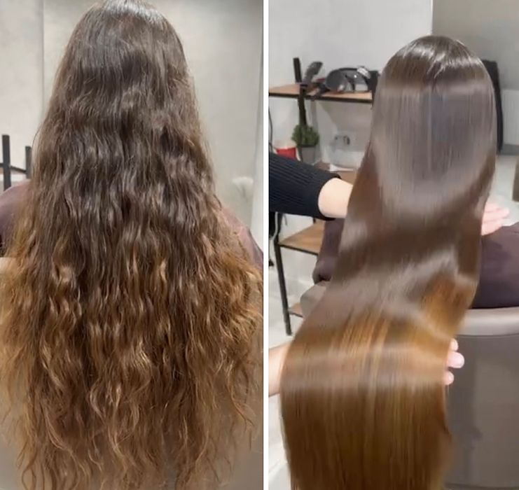 keratynowe prostowanie/nanoplastia