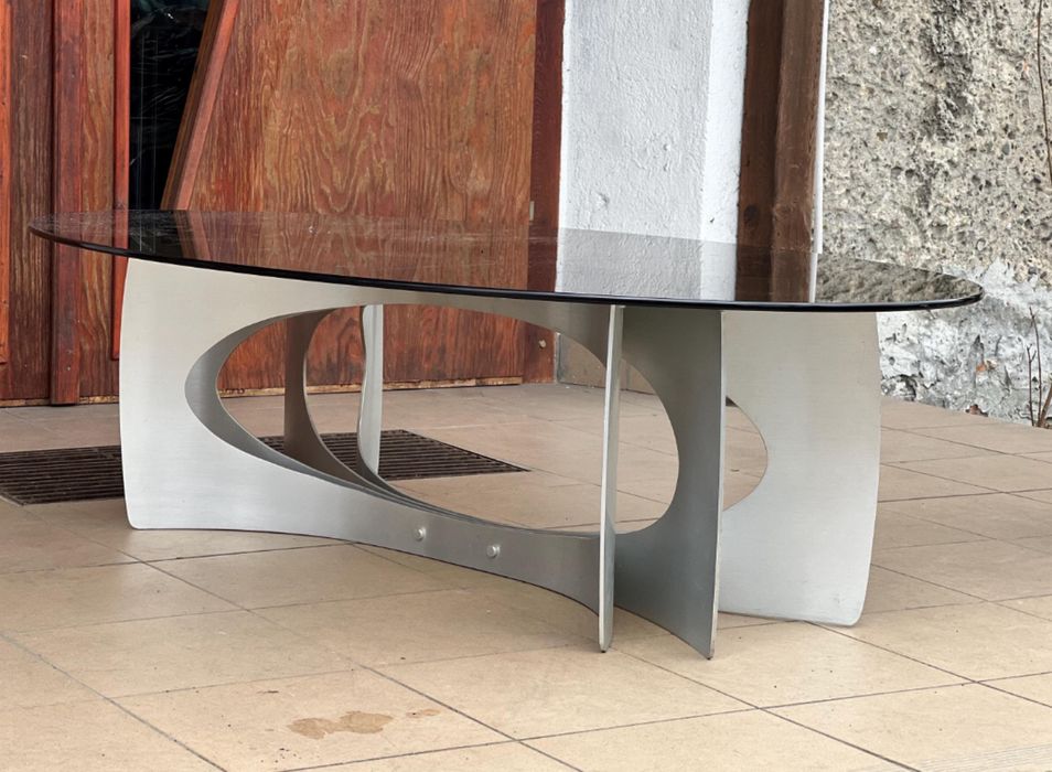 Mid century modern unikalny stolik kawowy w stylu Francois Monnet