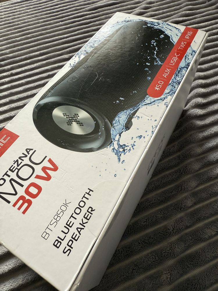 Głośnik mobilny XMUSIC BTS850K Radio FM/Bluetooth 5.0 Czarny