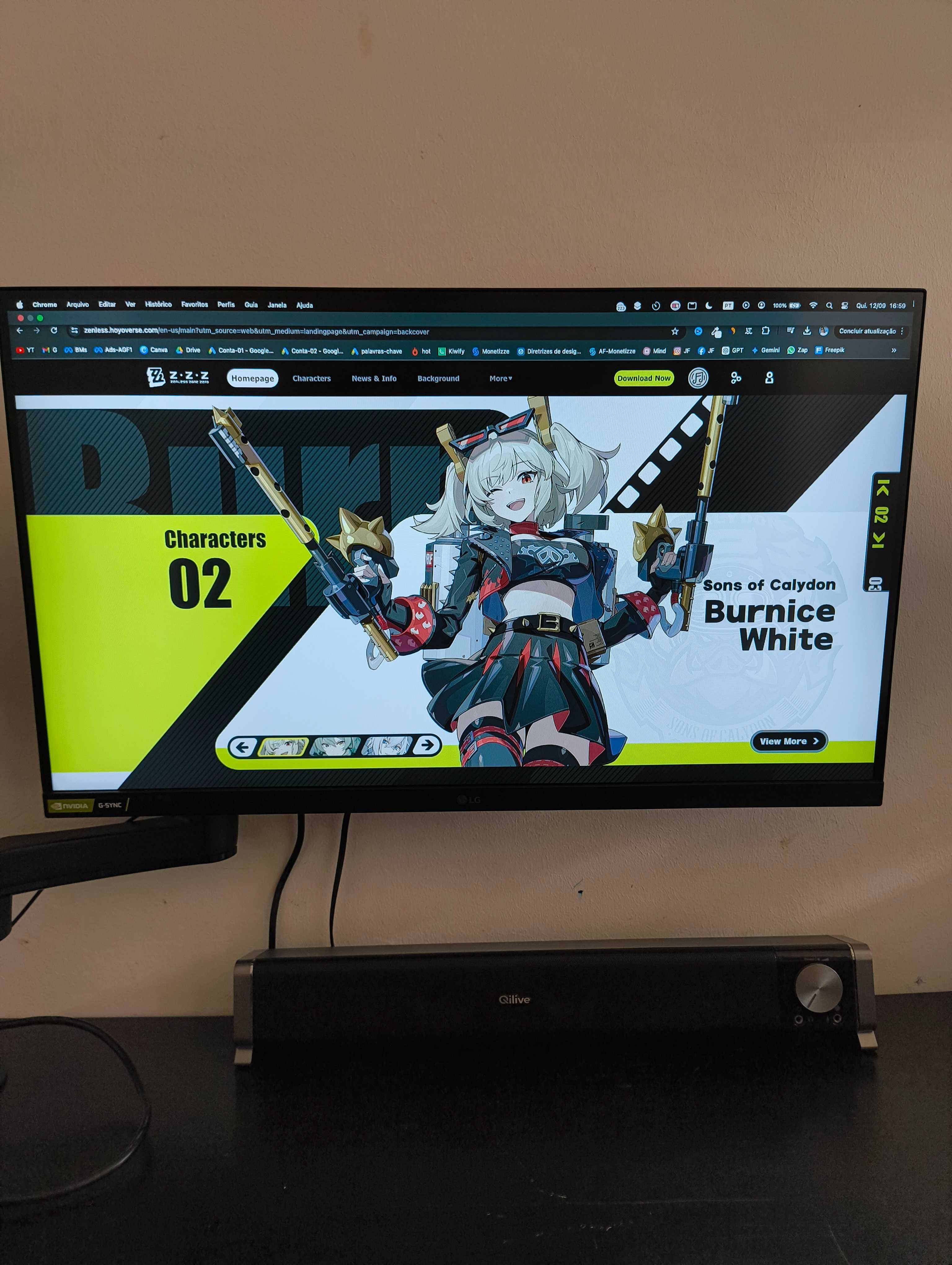Monitor para jogos LG UltraGear™ 27'' Full HD IPS com NVIDIA G-SYNC