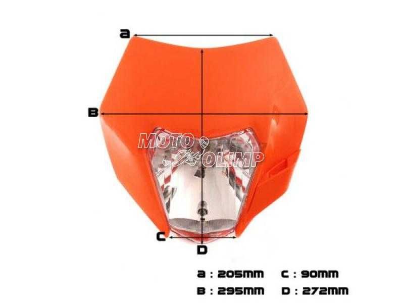КТМ оптика фара с пластиком обтекатель на мотоцикл KTM универсальная