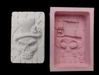Molde silicone para sabonetes Caveira