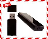 Nowoczesny Pendrive Podsłuch Dyktafon 64GB 24H | WYPRZEDAŻ -20%