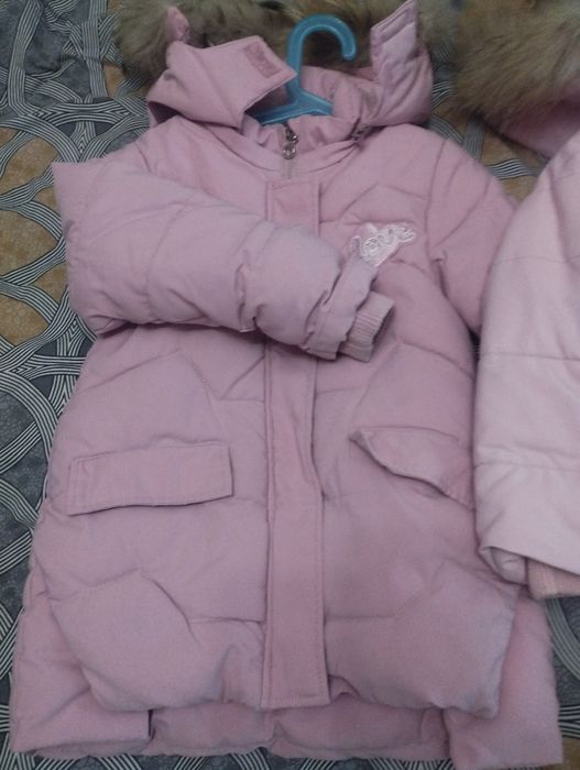 Куртка зимова для двійні близнюків на зріст 104 см