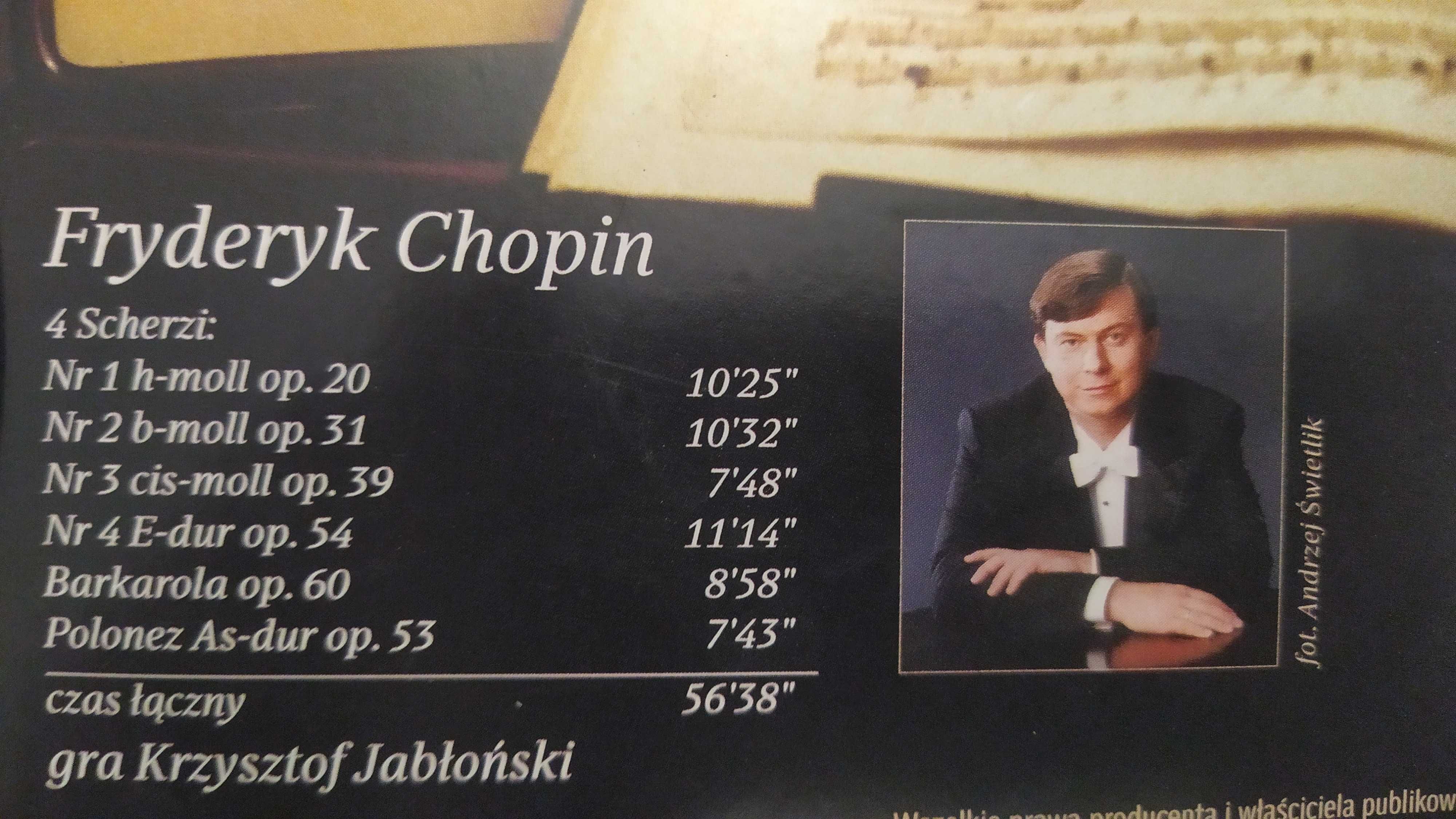 Fryderyk Chopin gra Krzysztof Jabłoński CD koperta Scherzi Polonez