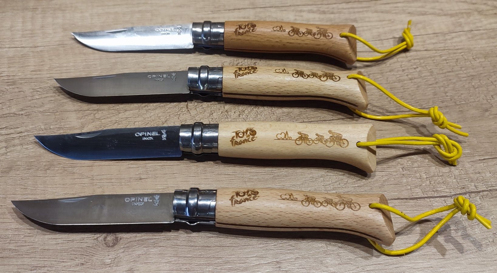 OPINEL Tour De France Black and Yellow ніж колекційний гравірування