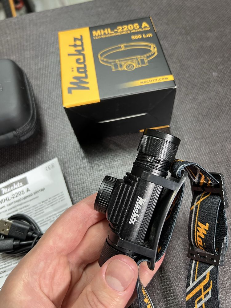 Налобный фонарь фонарик Machtz MHL-2205A Официальный