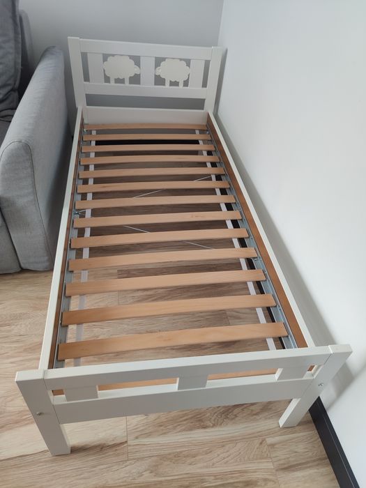 Łóżko dziecięce - KRITTER
Rama łóżka z dnem z listew, biały, 70x160 cm