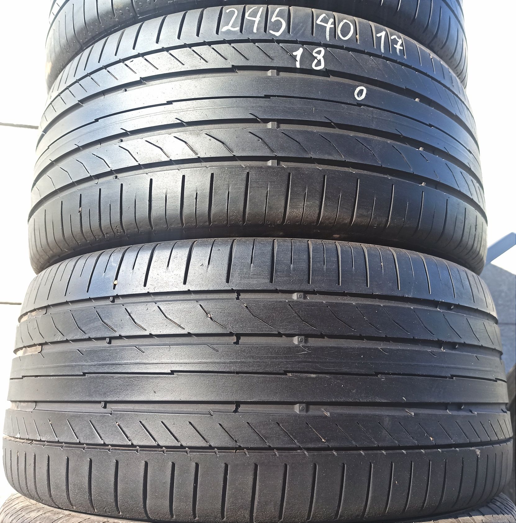 Шини 225/45 та 245/40 R17 Continental комплект, різноширока літня