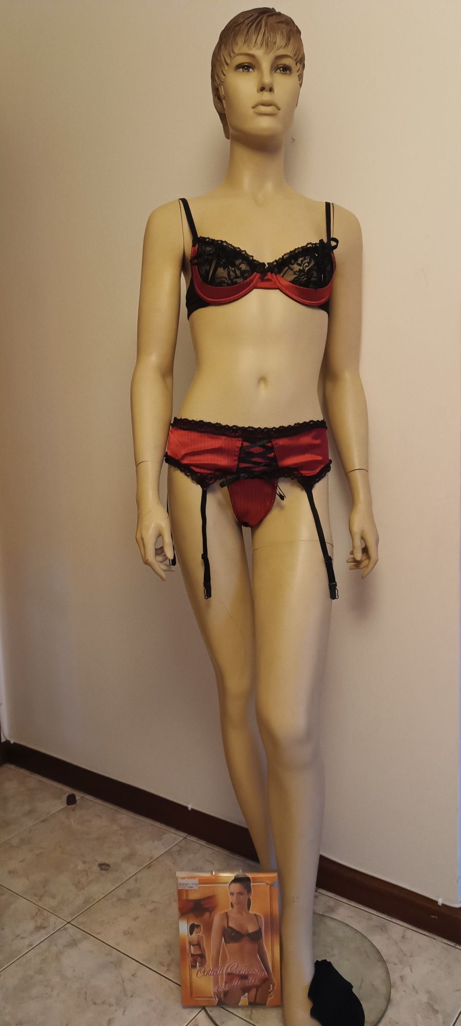 Conjunto Lingerie Vermelho. Nova.  S/M