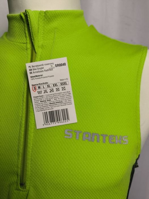 Nowe Męska koszulka bezrękawnik kolarski rozmiar S