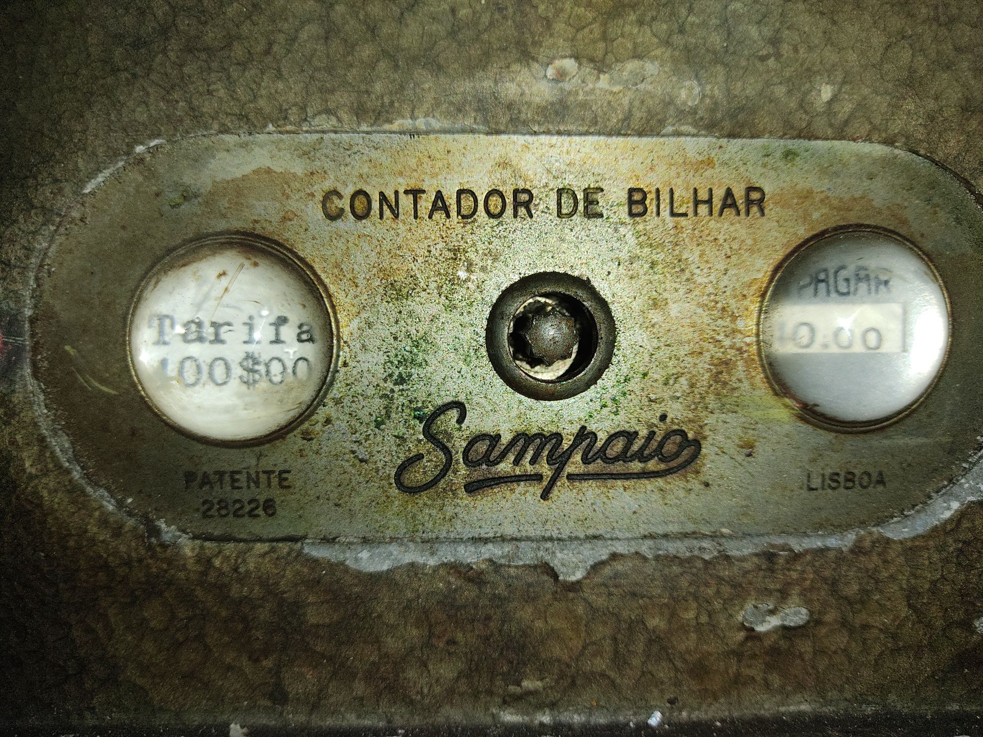 Contador de bilhar Sampaio antigo