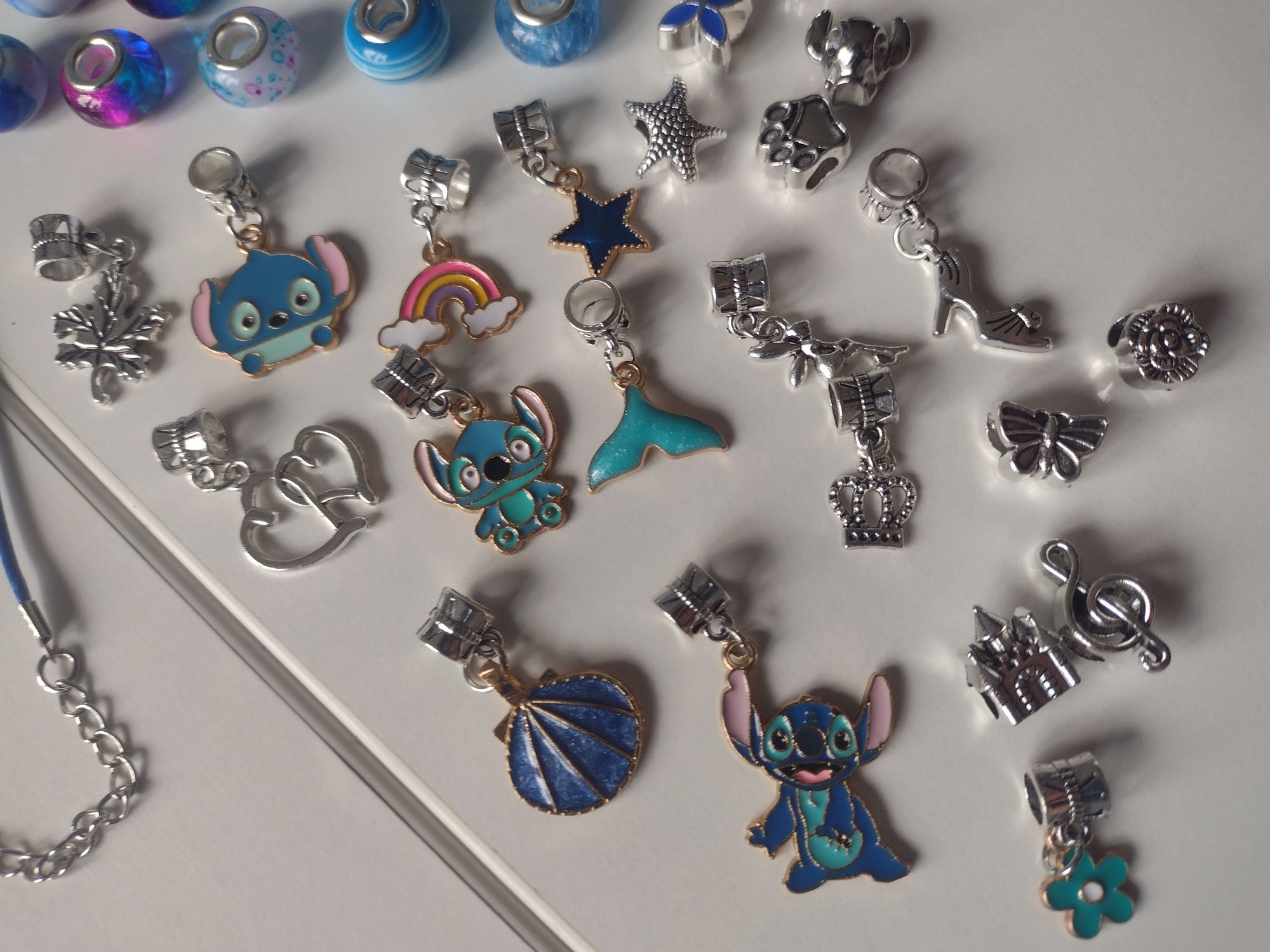 STITCH Zestaw do robienia bransoletek biżuterii charms Prezent