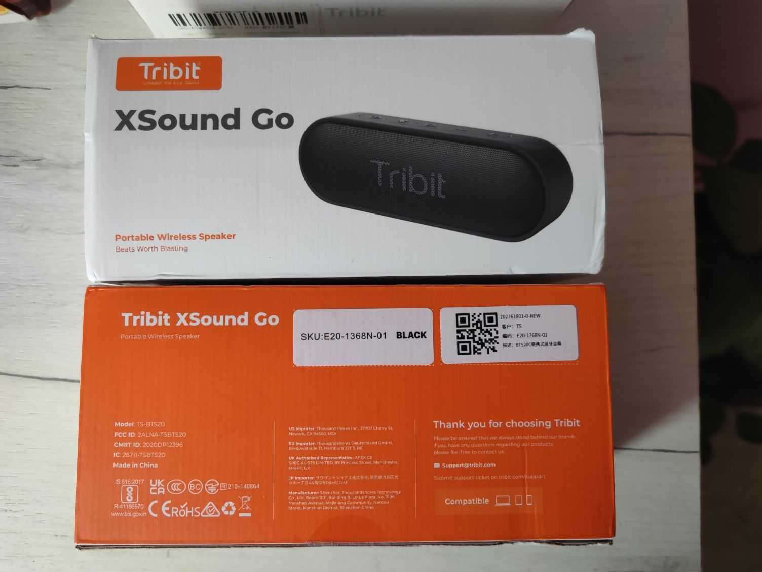 Tribit XSound Go (Gen2) IPX7 Black (USA) нові колонки