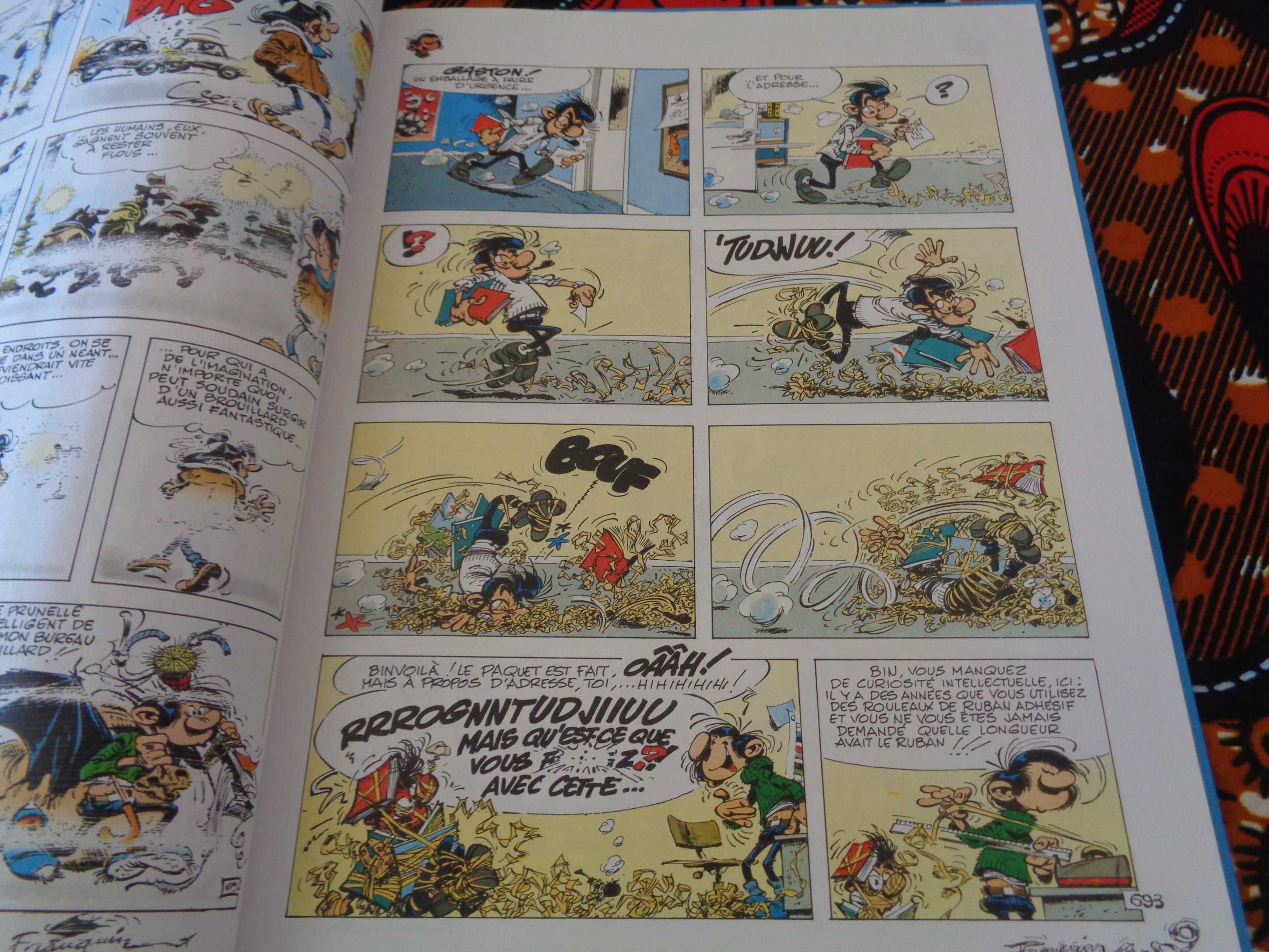 Pack 4 livros Gaston Lagaffe (Francês). Capa Dura. Portes Incluídos.