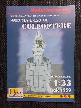 Model Kartonowy Quest - SNECMA C 450-01 COLEOPTERE